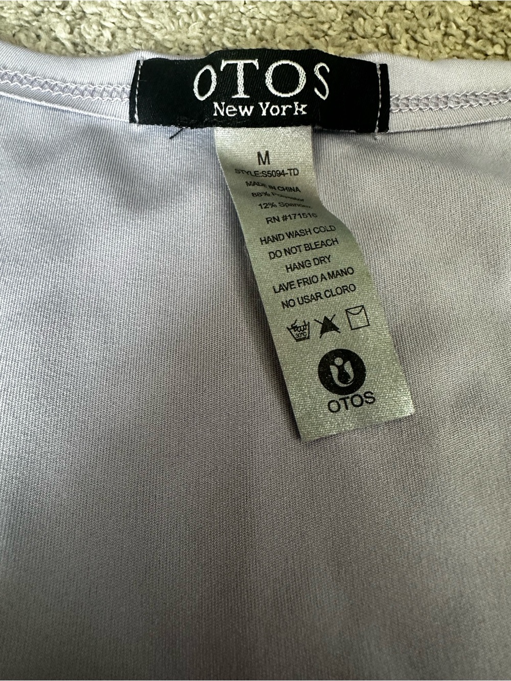 OTOS Lilac Long-Sleeve Wrap Crop Top - Picture 4 of 7